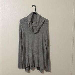 Cozy Gray Cowl Neck Sweater Tunic
